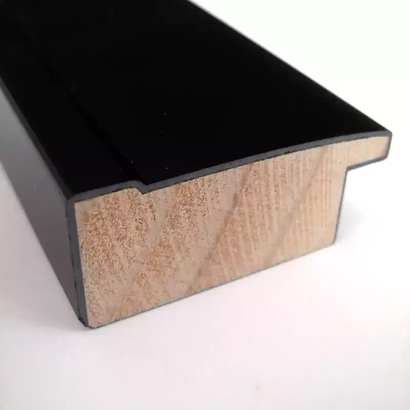 Specchio da parete per bagno in legno nero non smussato 30" x 30" - Amanti Art: quadrato moderno, montaggio a parete, cornice in legno