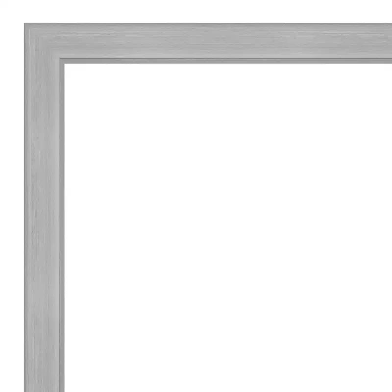 Specchio da parete con cornice in nichel spazzolato - 30,5 x 24,5 pollici