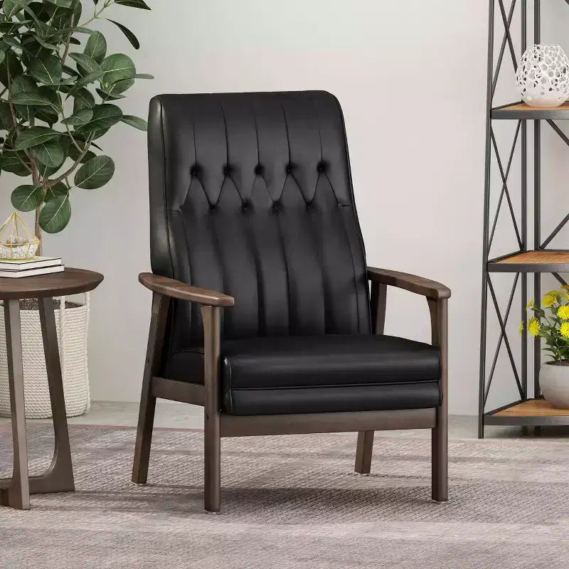 Sedia d'accento moderna imbottita - Design senza braccioli e schienale basso