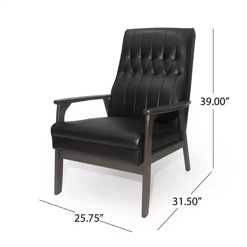 Sedia d'accento moderna imbottita - Design senza braccioli e schienale basso