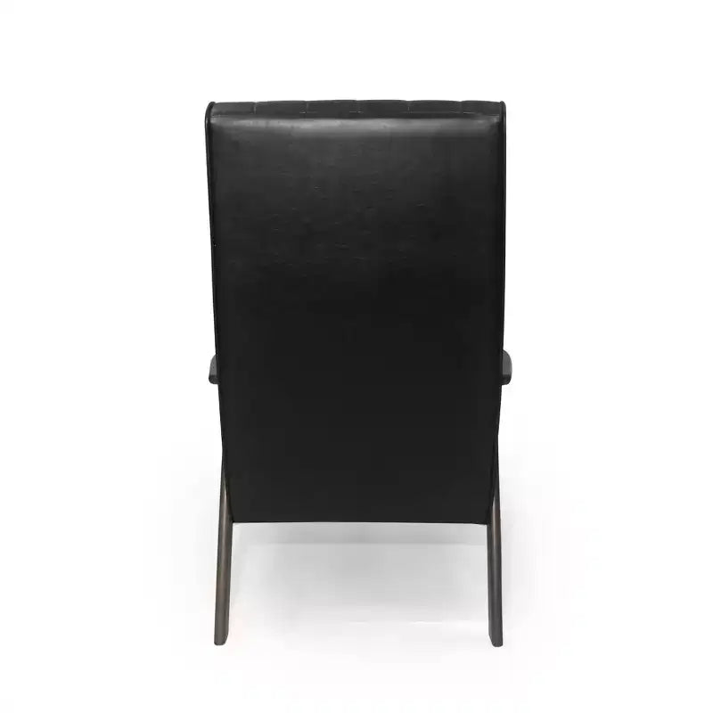 Sedia d'accento moderna imbottita - Design senza braccioli e schienale basso