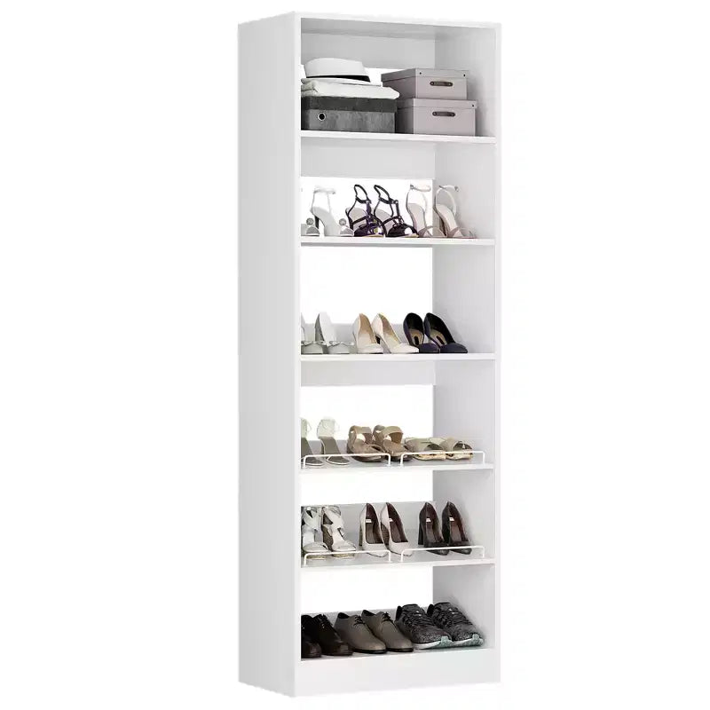 Scarpiera a torre a 6 ripiani - Organizer per scarpe in legno da 80".