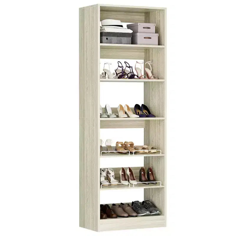 Scarpiera a torre a 6 ripiani - Organizer per scarpe in legno da 80".