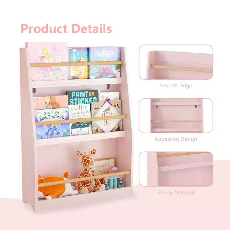 Libreria per bambini a 3 ripiani con frontalino