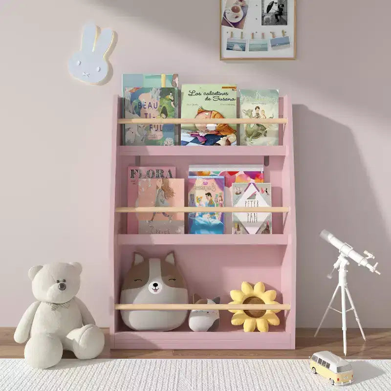 Libreria per bambini a 3 ripiani con frontalino