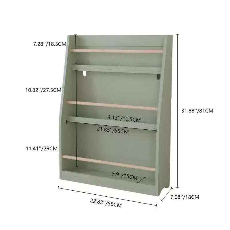 Libreria per bambini a 3 ripiani con frontalino