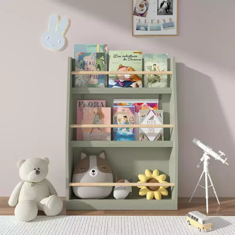 Libreria per bambini a 3 ripiani con frontalino