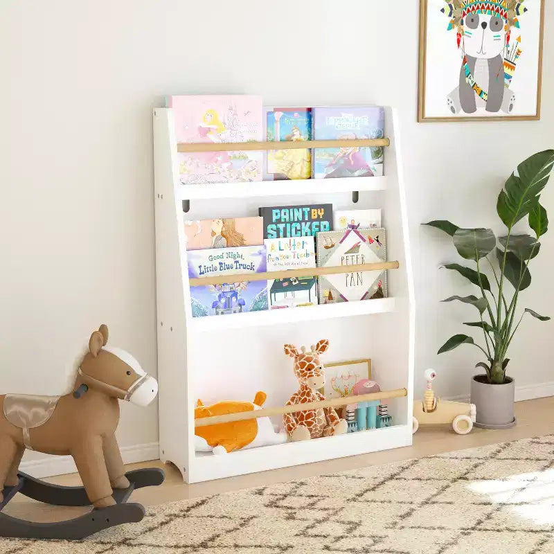 Libreria per bambini a 3 ripiani con frontalino