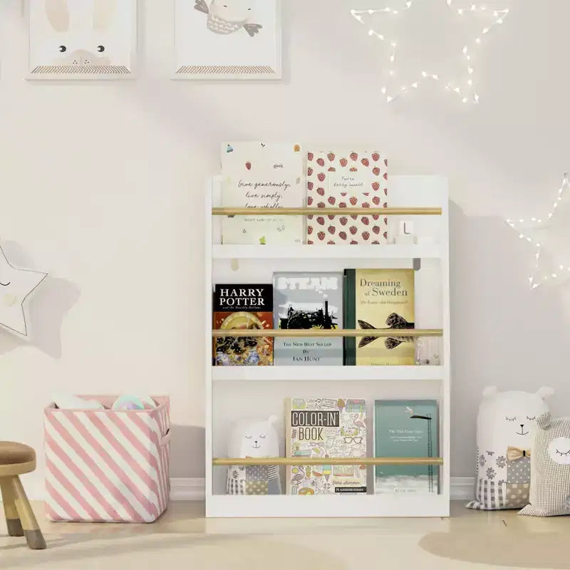 Libreria per bambini a 3 ripiani con frontalino