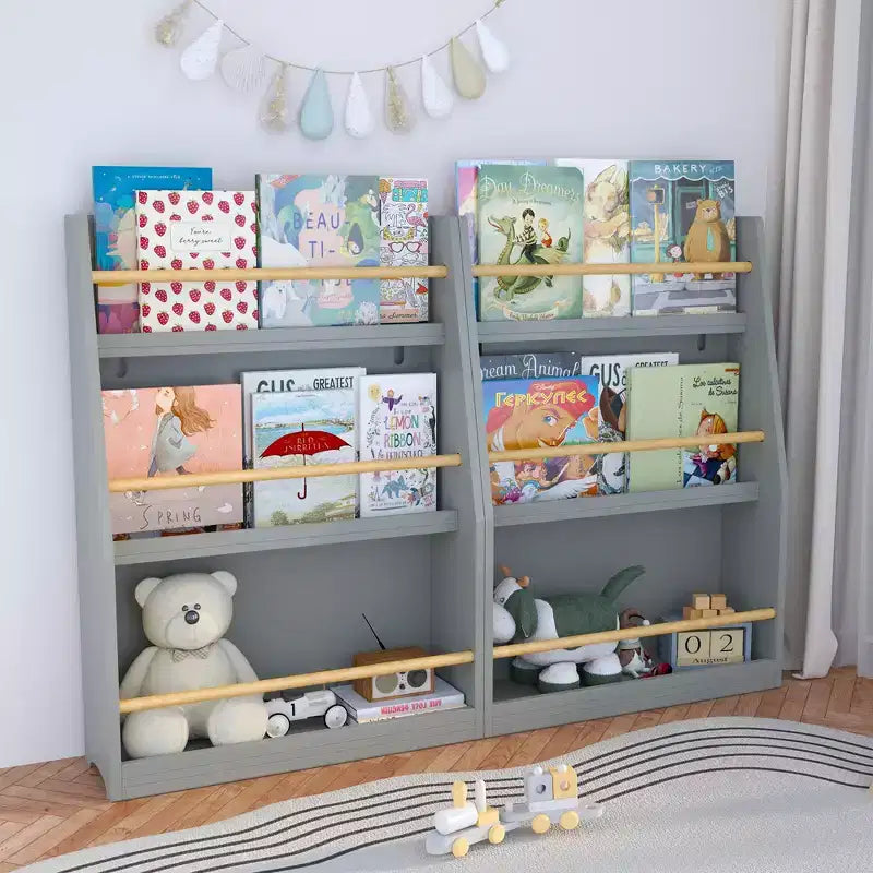 Libreria per bambini a 3 ripiani con frontalino