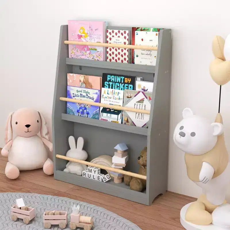 Libreria per bambini a 3 ripiani con frontalino