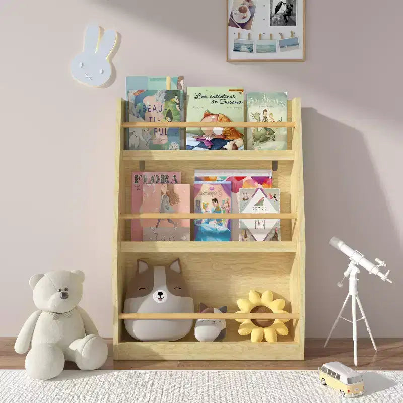 Libreria per bambini a 3 ripiani con frontalino