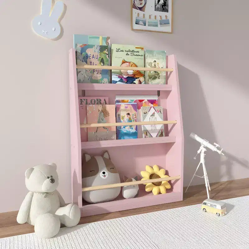 Libreria per bambini a 3 ripiani con frontalino