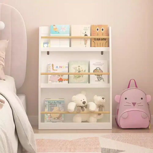 TUYOHW 3 Tier Kids Book Rack Bookshelf,Toddler Front-Facing Bookcase for Reading Corner,Nursery,Playroom & Classrooms Organizer