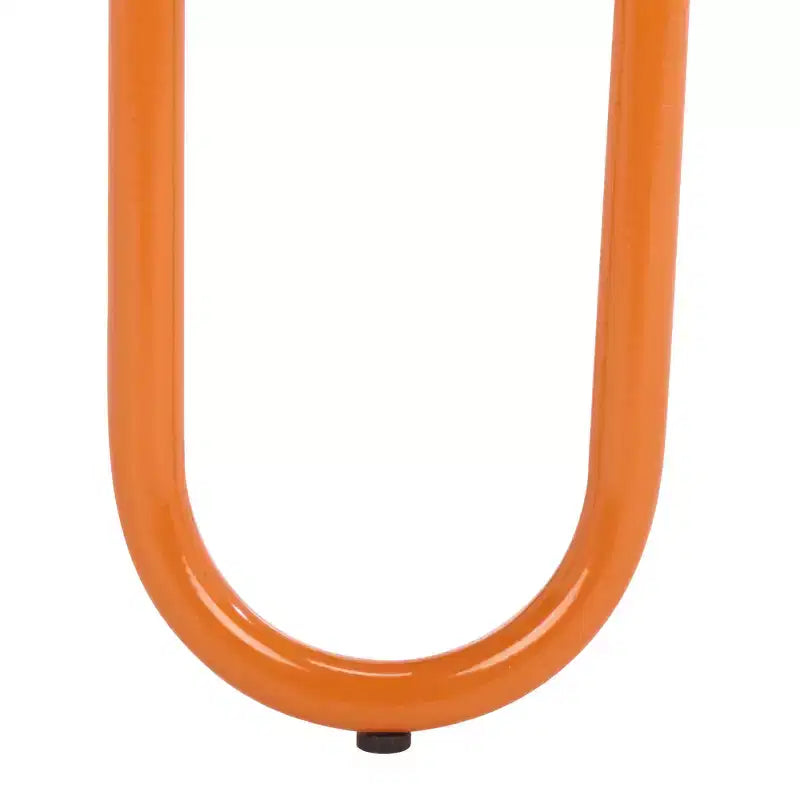 Sgabello rotondo in ferro con poggiapiedi - Altezza bancone 76 cm