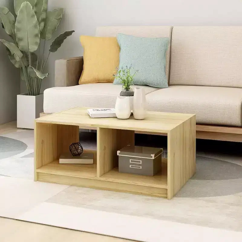 Tavolino da caffè in legno massello di pino – 75 x 33,5 cm – Diversi colori