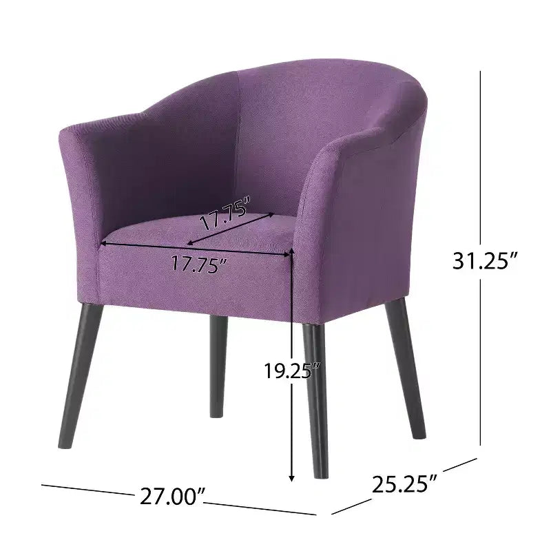 Poltroncina d'appoggio imbottita, senza braccioli e con schienale basso, per soggiorno e camera da letto