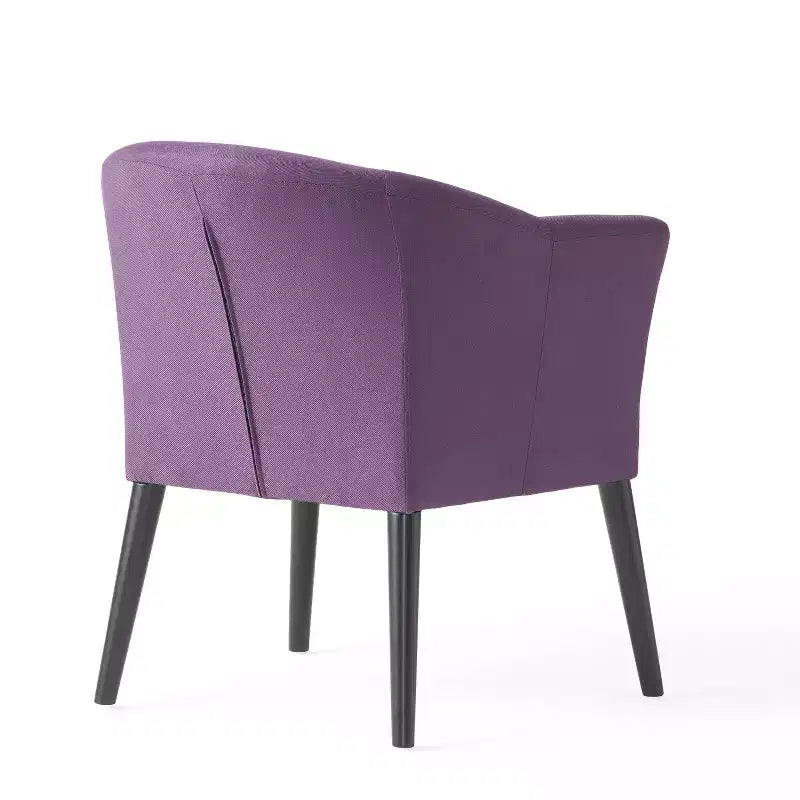 Poltroncina d'appoggio imbottita, senza braccioli e con schienale basso, per soggiorno e camera da letto