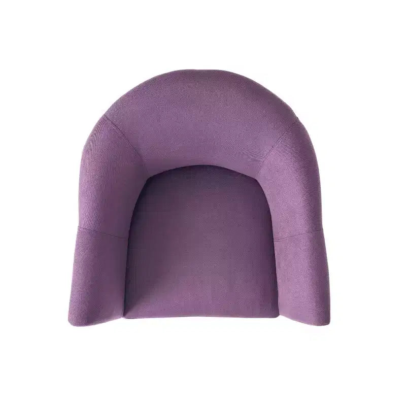 Poltroncina d'appoggio imbottita, senza braccioli e con schienale basso, per soggiorno e camera da letto