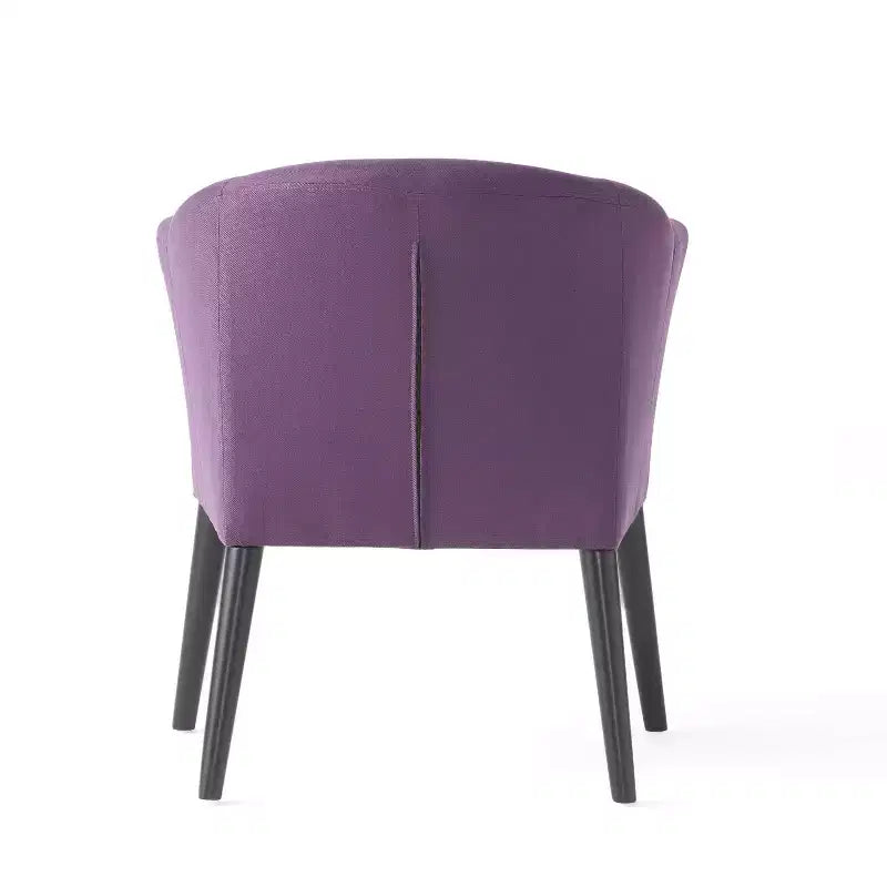 Poltroncina d'appoggio imbottita, senza braccioli e con schienale basso, per soggiorno e camera da letto