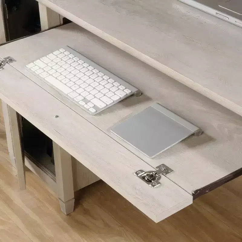 Scrivania da Computer da 150 cm con Cassetti e Vassoio Tastiera