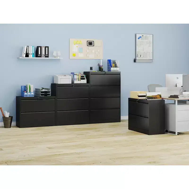 Classificatore metallico a 2 cassetti con serratura – Bianco