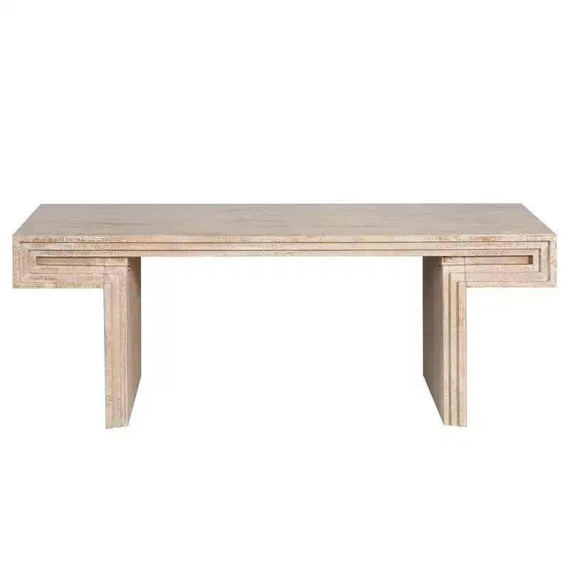 Consolle industriale vintage con finitura in legno invecchiato