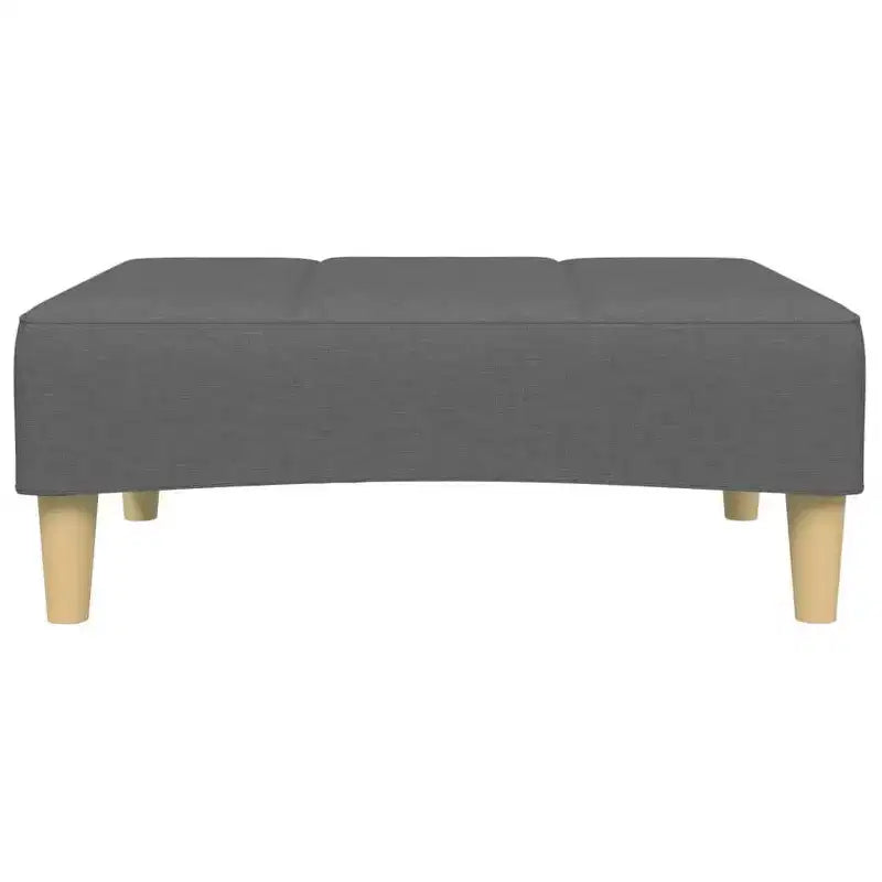 Divano Letto 2 Posti con Pouf – Rivestimento in Tessuto