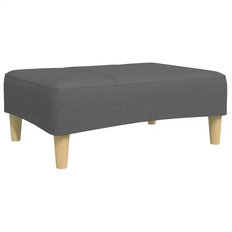 Divano Letto 2 Posti con Pouf – Rivestimento in Tessuto