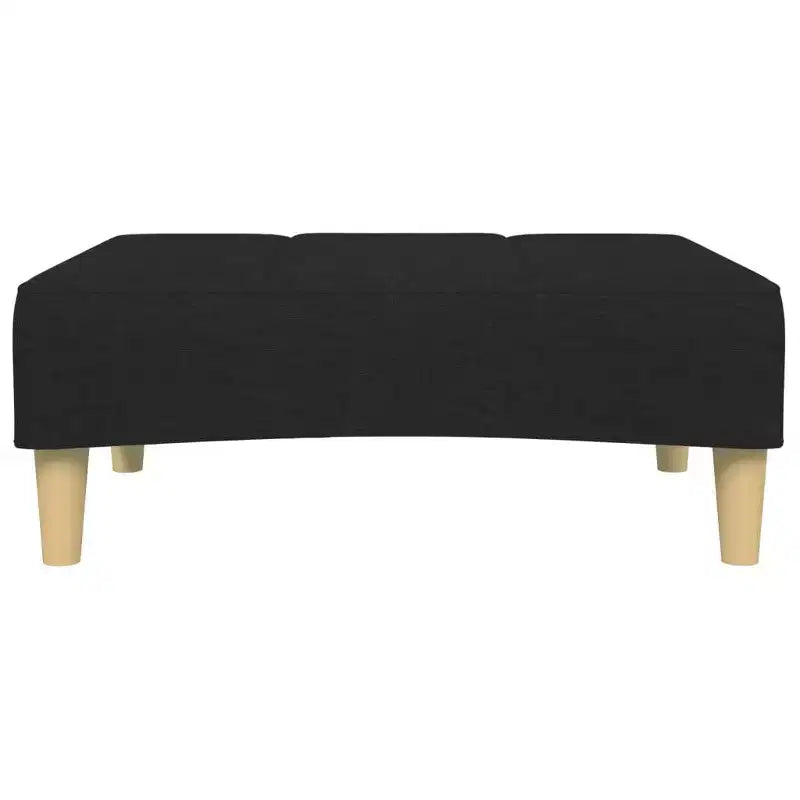 Divano Letto 2 Posti con Pouf – Rivestimento in Tessuto