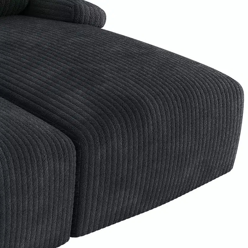 Divano a nuvola con doppia chaise longue oversize da 80 pollici e seduta profonda