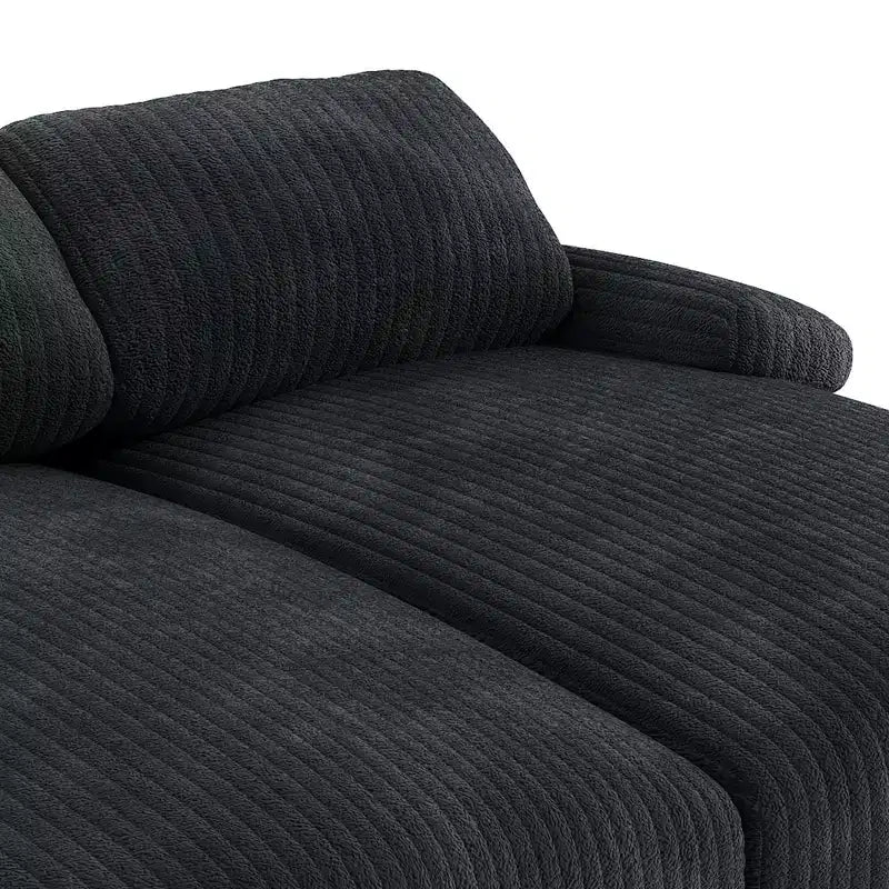 Divano a nuvola con doppia chaise longue oversize da 80 pollici e seduta profonda
