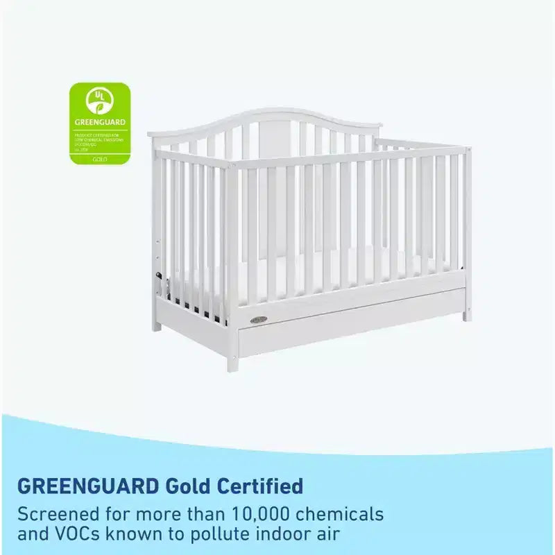 Culla convertibile 4-in-1 con cassetto portaoggetti
