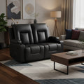 Bonded PU Leather Recliner Loveseat - COMHOMA