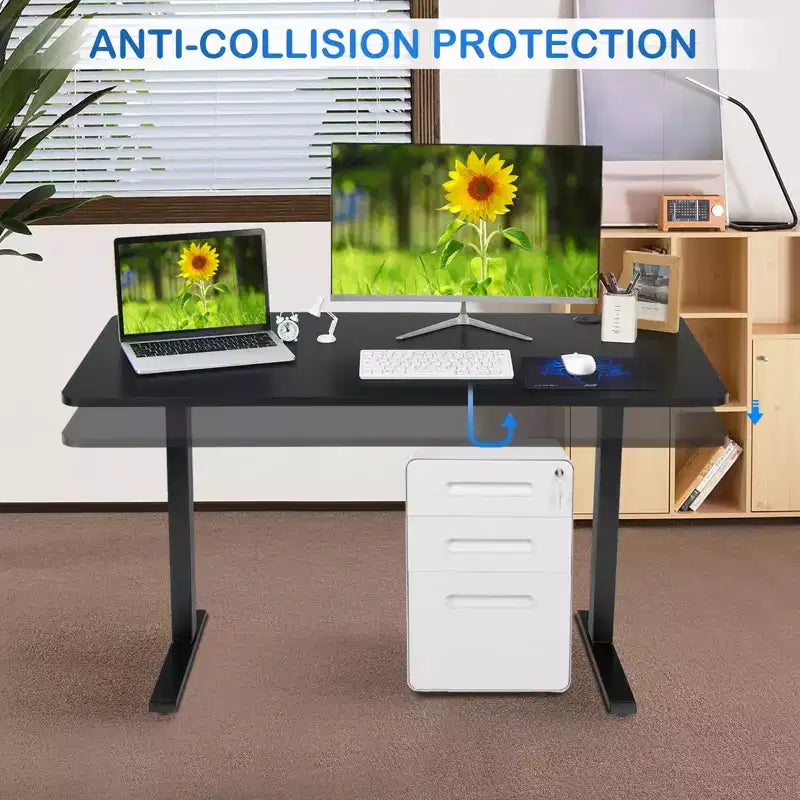 Struttura Scrivania Elettrica Regolabile in Altezza – Base con Doppio Motore, 3 Preimpostazioni di Memoria e Controllo Touch