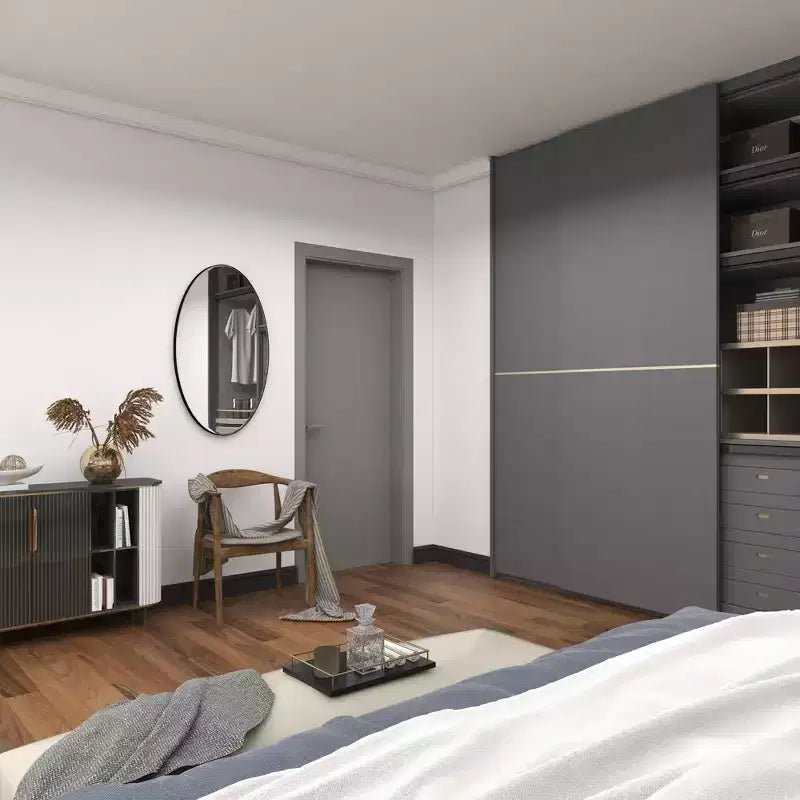 Specchio da Parete Grande Ovale con Cornice in Legno Naturale – 101 x 61 cm