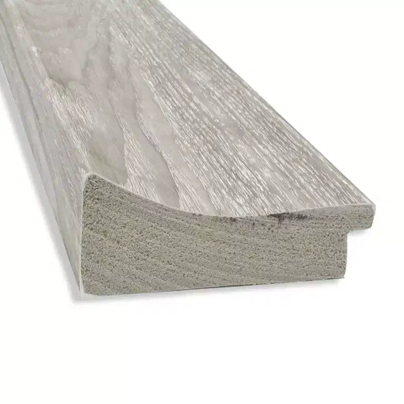 Specchio da bagno da parete non smussato con cornice effetto legno grigio