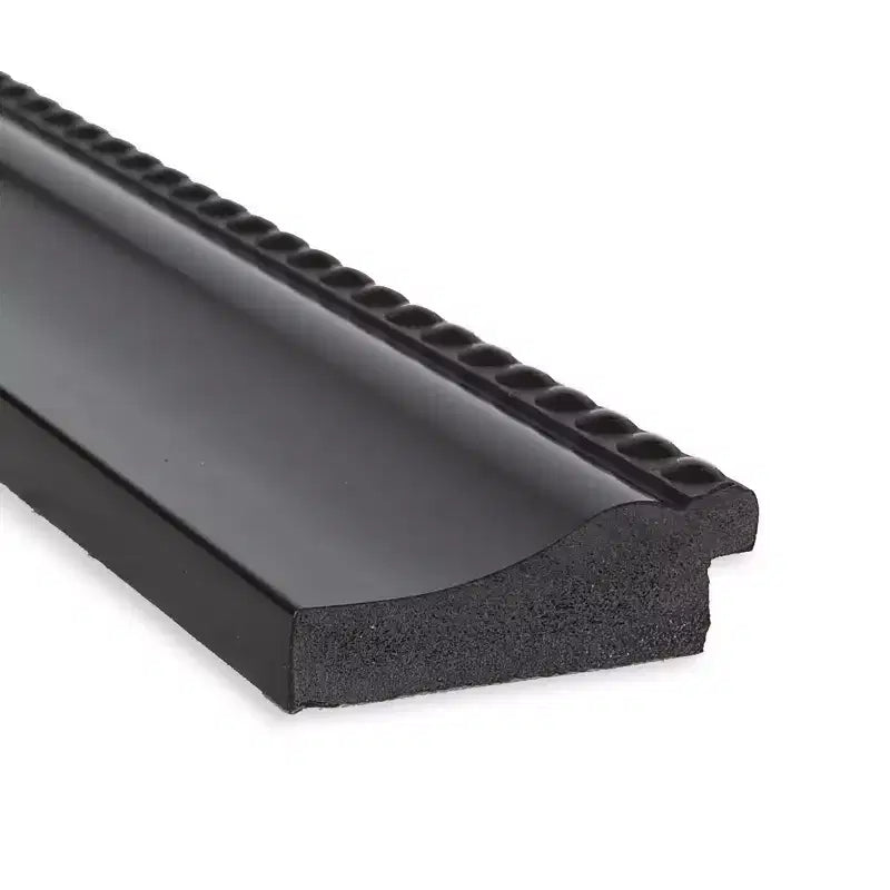 Specchio da parete per bagno non smussato con cornice nera