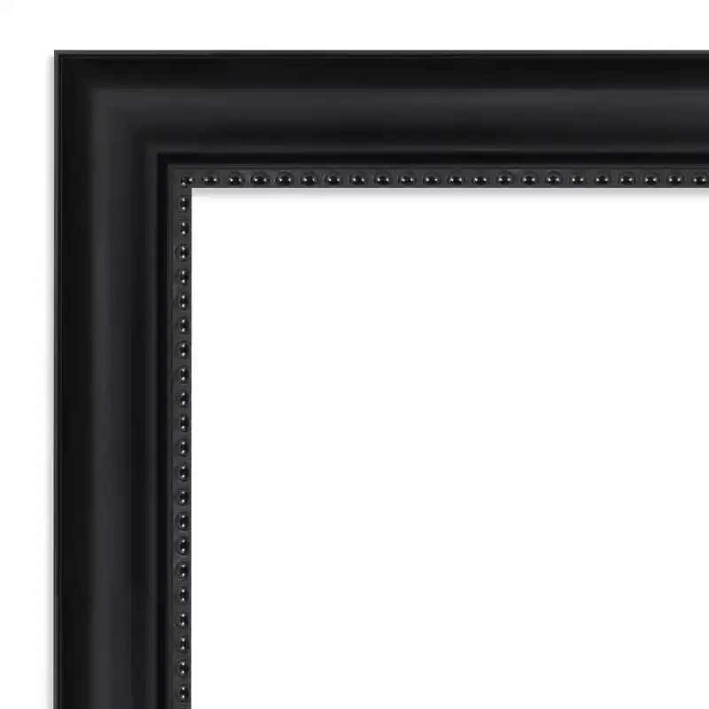 Specchio da parete per bagno non smussato con cornice nera