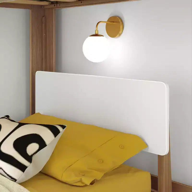 Letto a castello a L doppio su doppio, stile moderno di metà secolo